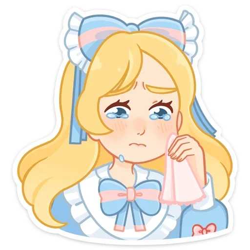 😭 Стикер «Долли без надписей» для Telegram