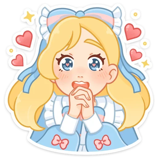😍 Стикер «Долли без надписей» для Telegram