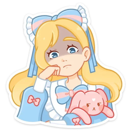 😒 Стикер «Долли без надписей» для Telegram