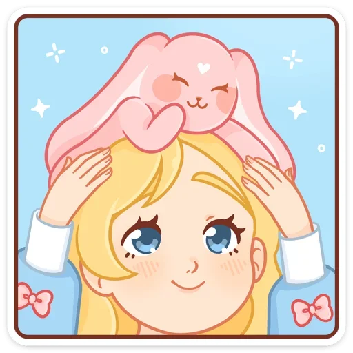 🤩 Стикер «Долли без надписей» для Telegram