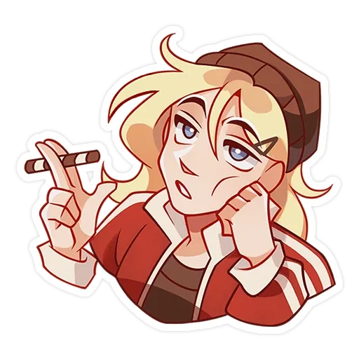 🚬 Стикер «совместно с» для Telegram