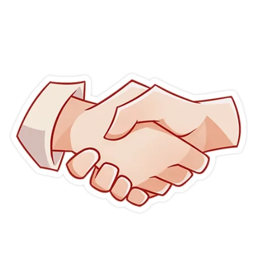 🤝 Стикер «совместно с» для Telegram