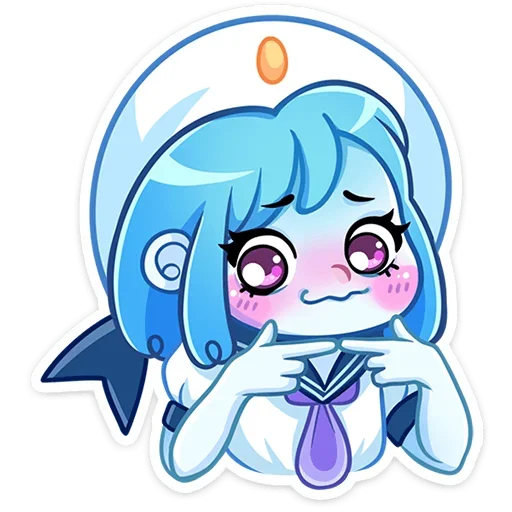 ☺ Стикер «Дженни без надписей» для Telegram