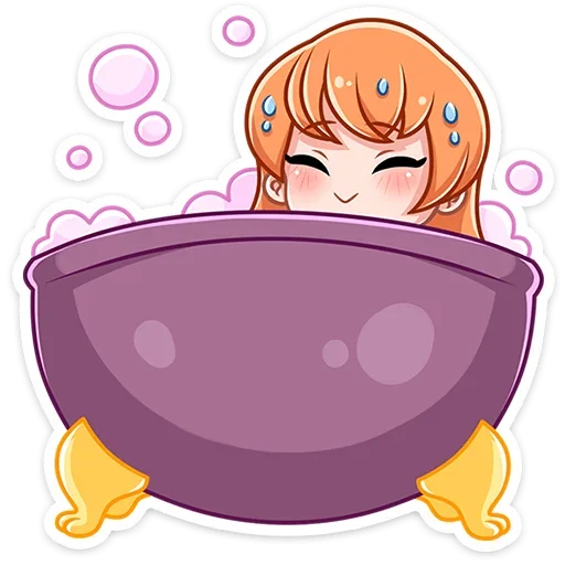🛀 Стикер «Лаванда без надписей» для Telegram