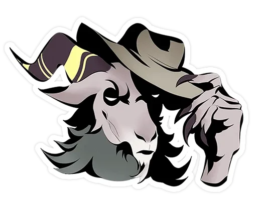 🤝 Стикер «Хозяин леса без надписей» для Telegram
