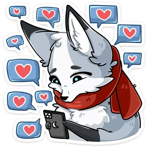 ❤ Стикер «Рейни без надписей» для Telegram