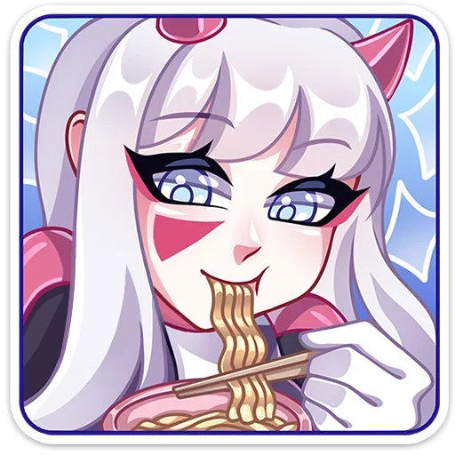 🍜 Стикер «рейра х» для Telegram