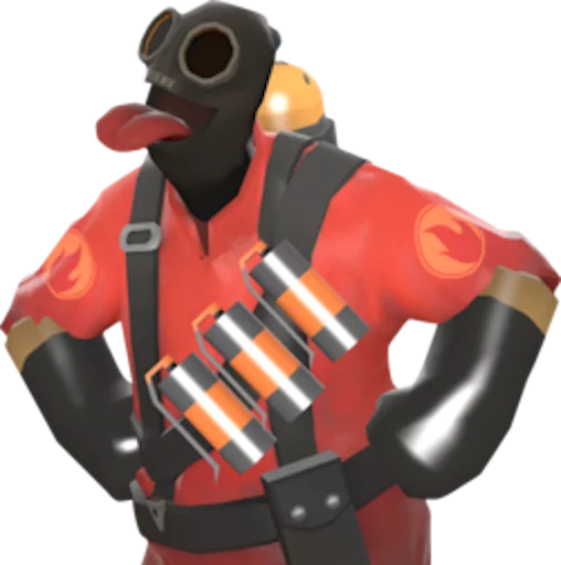 😛 Стикер «Team Fortress 2 Pyro» для Telegram