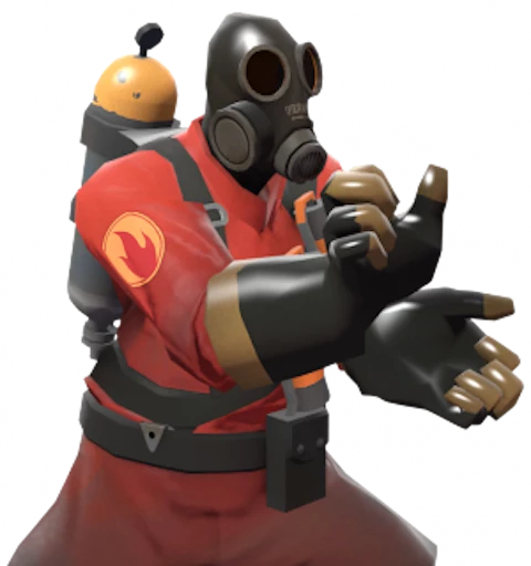 😆 Стикер «Team Fortress 2 Pyro» для Telegram