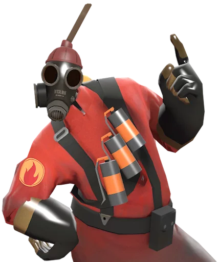 😝 Стикер «Team Fortress 2 Pyro» для Telegram