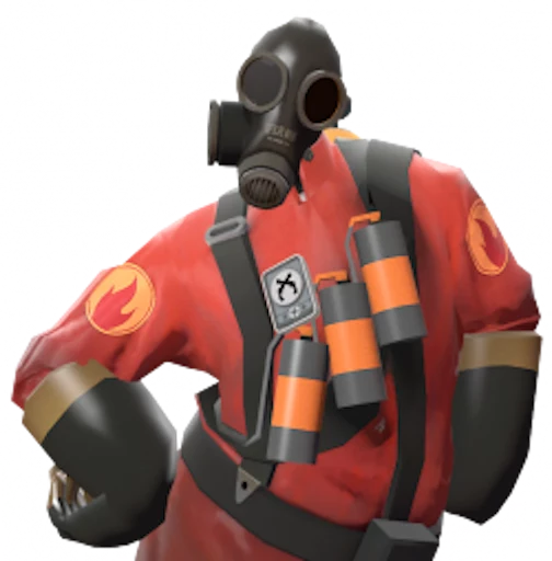 😕 Стикер «Team Fortress 2 Pyro» для Telegram
