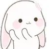 🫣 Эмодзи «cute rabbit add #cute #animal» для Telegram