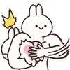 😈 Эмодзи «cute rabbit add #cute #animal» для Telegram