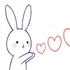 💕 Эмодзи «cute rabbit add #cute #animal» для Telegram