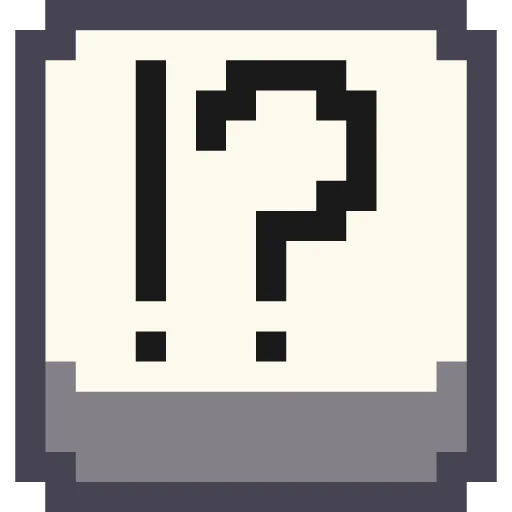 ⁉️ Стикер «Pixel Cyrillic» для Telegram