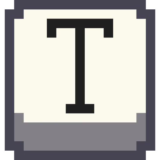 🔤 Стикер «Pixel Cyrillic» для Telegram