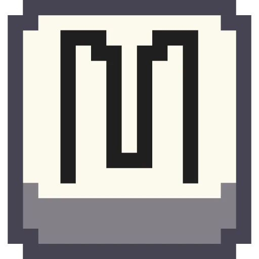 🔤 Стикер «Pixel Latin» для Telegram
