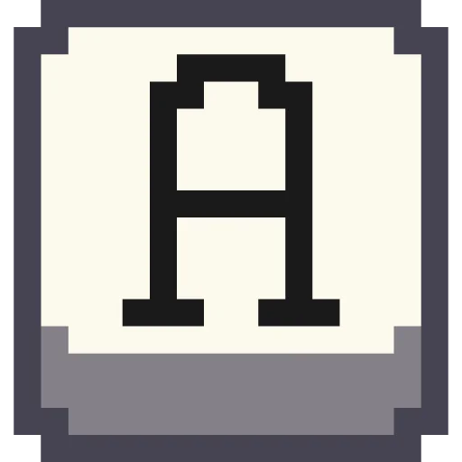🔤 Стикер «Pixel Latin» для Telegram