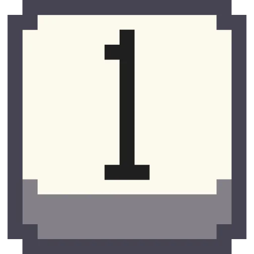 Стикерпак Pixel Numbers для Telegram — скачать