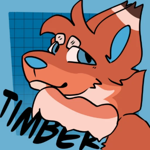 Стикерпак Timber the wolf для Telegram — скачать