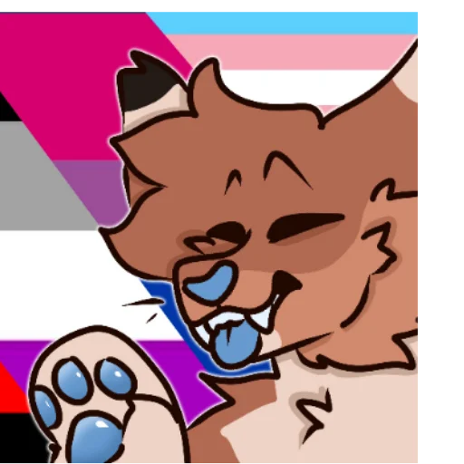 🌈 Стикер «Timber the wolf» для Telegram