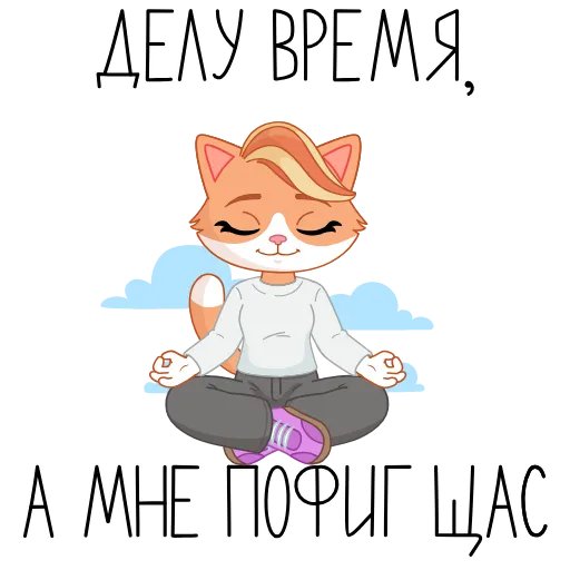 🧘‍♀️ Стикер «Только СберКот так мог» для Telegram