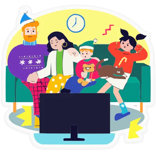 👨‍👩‍👧‍👦 Эмодзи «Семейка Оливьевых» для Telegram