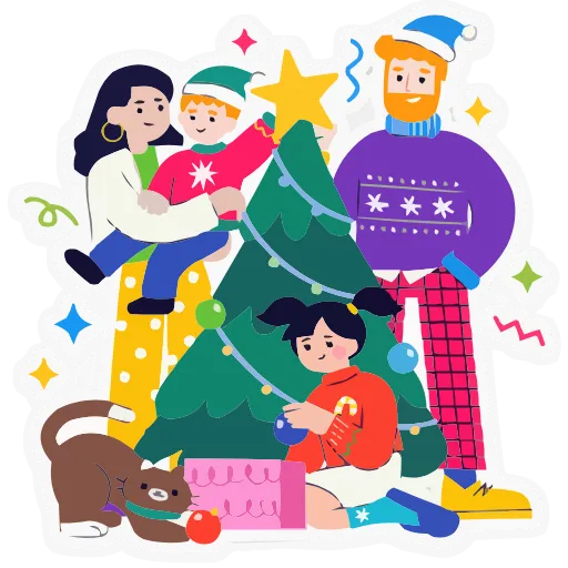 Стикерпак Семейка Оливьевых для Telegram