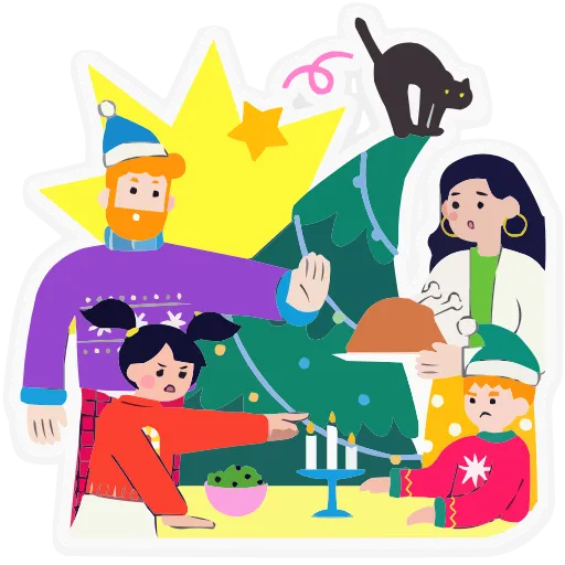 🫵 Эмодзи «Семейка Оливьевых» для Telegram