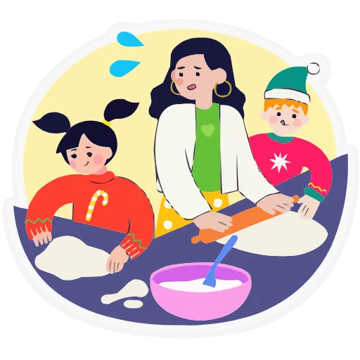 😥 Эмодзи «Семейка Оливьевых» для Telegram