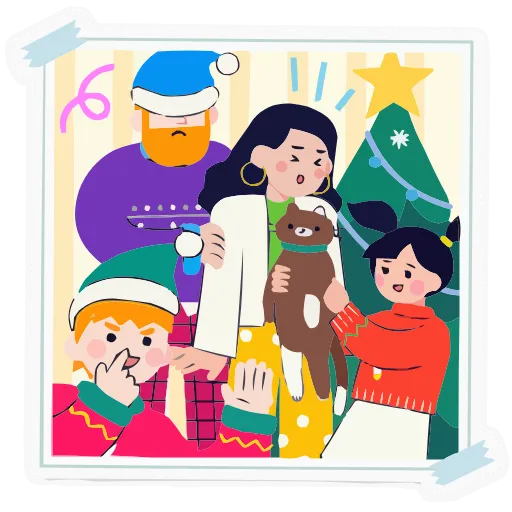 📷 Эмодзи «Семейка Оливьевых» для Telegram