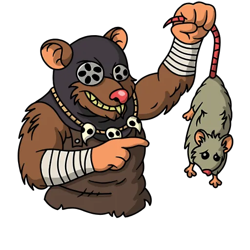 🐀 Эмодзи «Крысиная банда» для Telegram