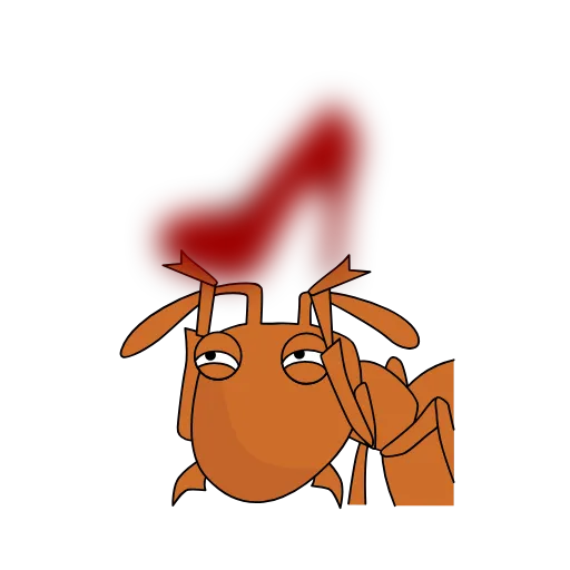 👠 Стикер «The ants DNTworry» для Telegram