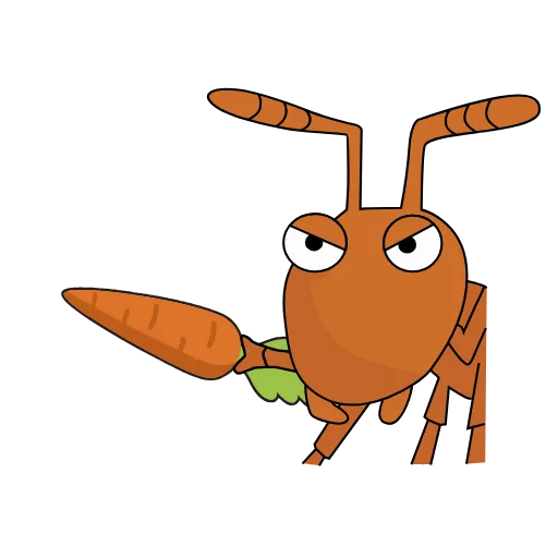🥕 Стикер «The ants DNTworry» для Telegram
