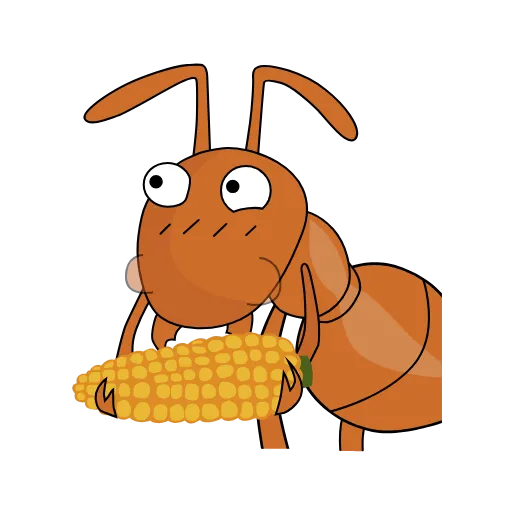 🌽 Стикер «The ants DNTworry» для Telegram
