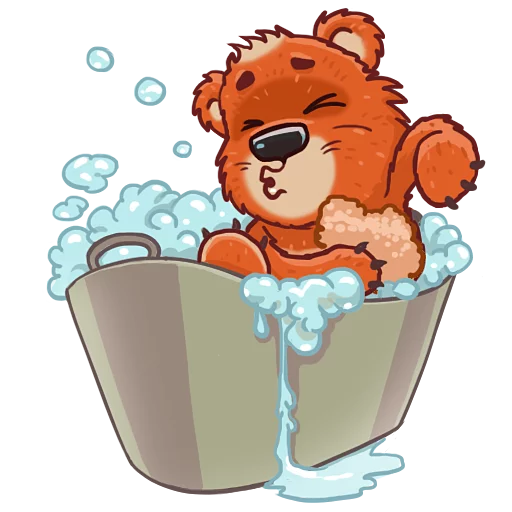 🛀 Стикер «TheBear» для Telegram