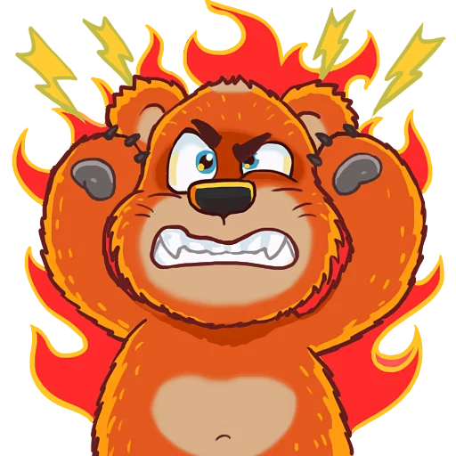 😡 Стикер «TheBear» для Telegram