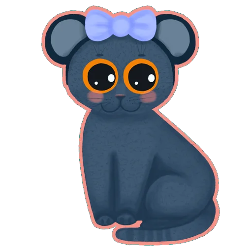 Стикерпак The cat named Mouse для Telegram — скачать