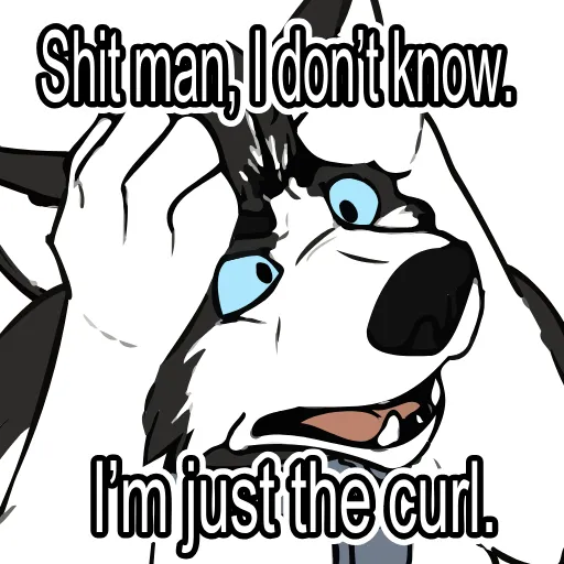 🥴 Стикер «The Curl Animated 2! -» для Telegram