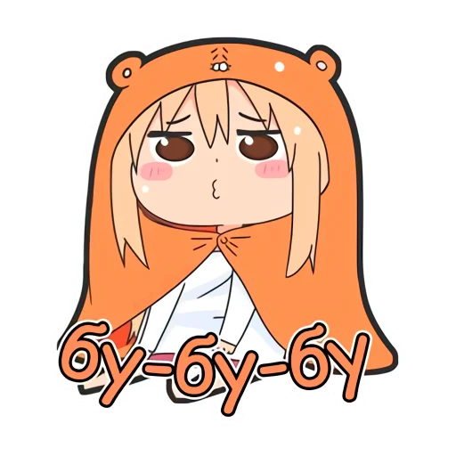 🙎‍♀️ Стикер «Umaru» для Telegram