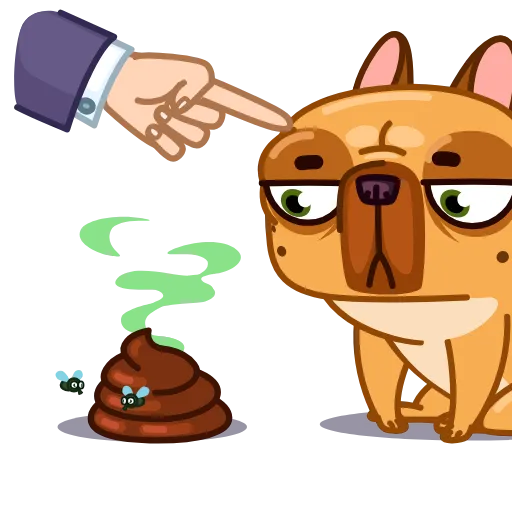💩 Стикер «Harry The Frenchie» для Telegram