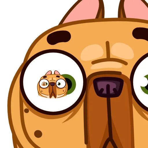 😐 Стикер «Harry The Frenchie» для Telegram