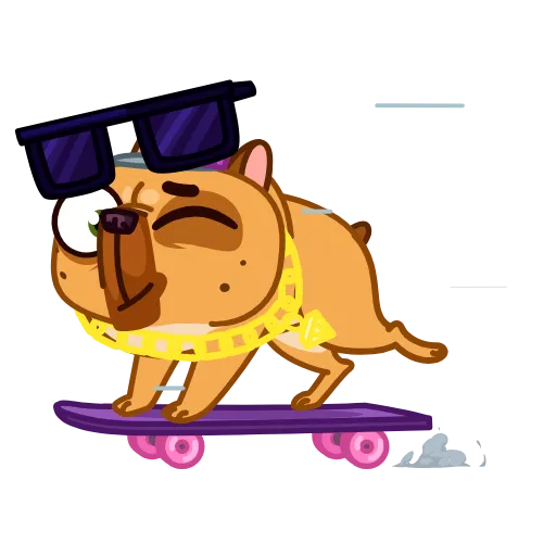 😎 Стикер «Harry The Frenchie» для Telegram