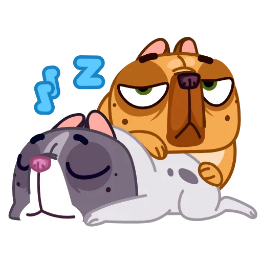 😴 Стикер «Harry The Frenchie» для Telegram