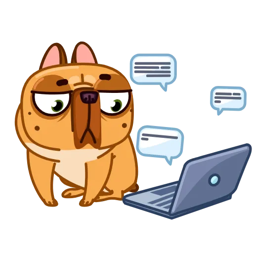 💻 Стикер «Harry The Frenchie» для Telegram