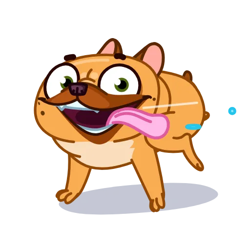 🏃 Стикер «Harry The Frenchie» для Telegram