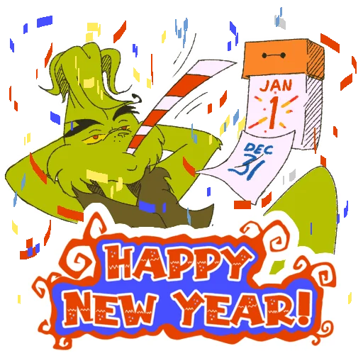 🎉 Стикер «The Grinch by» для Telegram