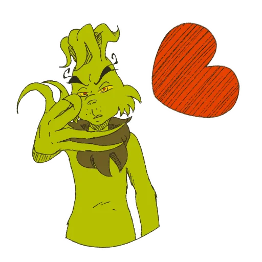 ❤️ Стикер «The Grinch by» для Telegram