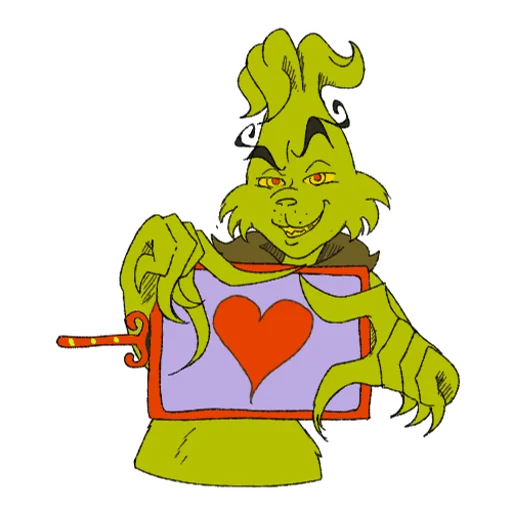 ❤️ Стикер «The Grinch by» для Telegram