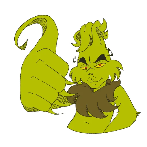 👍 Стикер «The Grinch by» для Telegram